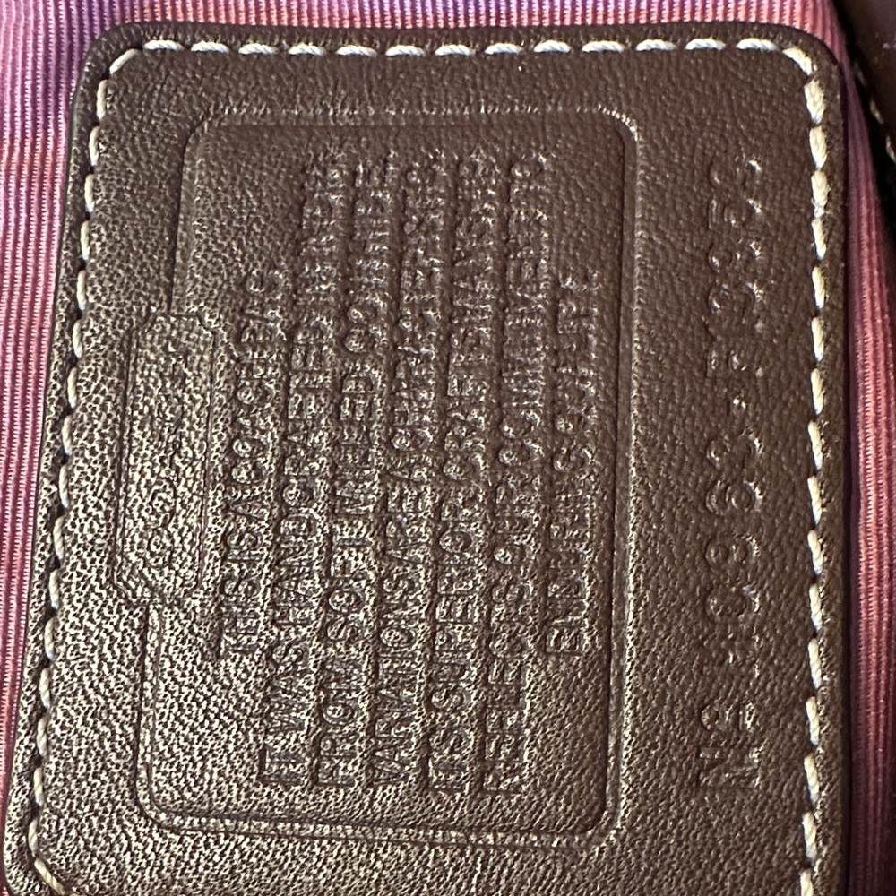 Coach Dark Brown Leather Tote Bag - Picture 7 of 11
